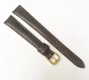 Cinturino orologio Speidel originale Grand Lizard tono marrone 13 mm pelle fibbia oro 1 - Foto 1 di 5