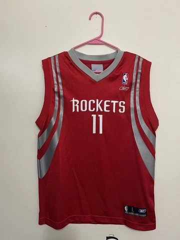 NBA Houston Rockets Jersey Reebok Youth Large 14-16 Yao Ming 11 Red Rare VTG 🏀 Cover