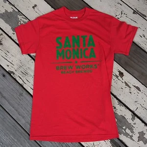 Santa Monica Brew Works • California Beach Brewed • Men's Craft Beer Shirt SMALL - Picture 1 of 3
