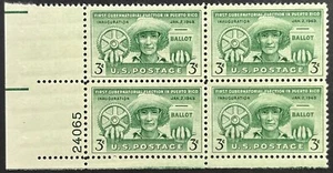 U.S. Scott #983, P.B. of 4, Puerto Rico Election Issue, Fine-Very Fine, MNH - Picture 1 of 2