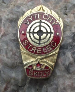 Antique Military Reserve Gun Shooting Marksman Training School Award Pin Badge - Picture 1 of 4