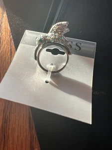 Guess Kristall Kolibri Ring Silber Größe 7 Neu mit Etikett - Bild 1 von 8