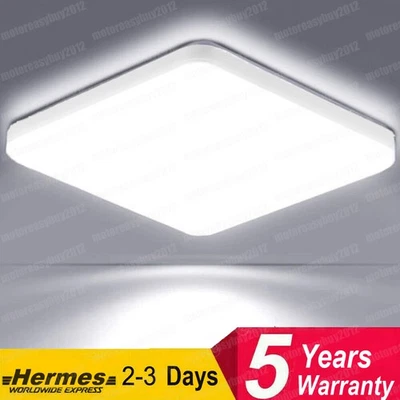 TANBURO 72W Bright LED Garage Lights White For Workshop Warehouse Wall Ceiling Light UK