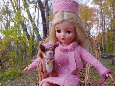 19" Uneeda Dollikin OOAK Dressed as Elle Woods in Legally Blonde (with Bruiser!) - Image 1 of 4