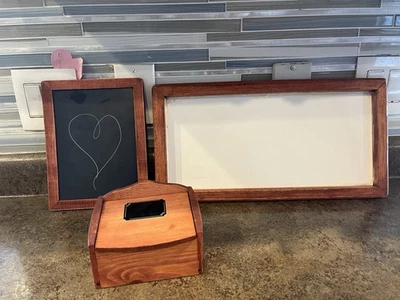 Children’s White Board And Chalk Decore For Hanging On Walls Or Desks - Image 1 of 4