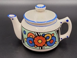 Vintage Mini Tschechische Teekanne Porzellan Keramik 60er 70er signiert floral LESEN - Bild 1 von 8