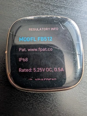 Fitbit Sense Gold Watch FB512 - Cracked Screen - Image 1 of 3