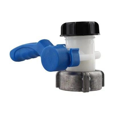 IBC Wassertank Auslaufhahn Absperrhahn Adapter für 75 mm und 62 mm Gewinde - Bild 1 von 4