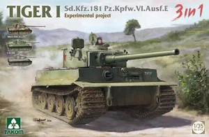 Takom 1/35 Takom Tiger I Sd.Kfz.181 Ausf.E Experimental Plastic Model Kit - Picture 1 of 1