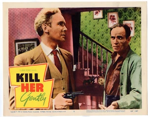 Tarjeta de vestíbulo Griffith Jones Marc Lawrence Kill Her Gently Original 11x14" LC281 - Imagen 1 de 1