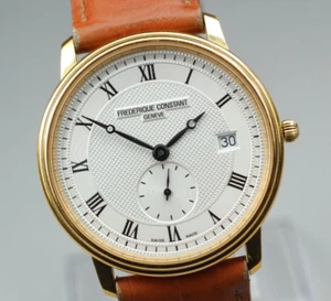 "N MINT" Frederique Constant Geneve FC200/220/235/245x4s25/6 Quartz Men's Watch - Picture 1 of 10
