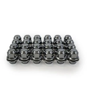 24 Wheel Nuts Fit Toyota HiLux Hi-Ace Land Cruiser nuts Alloy Silver - Picture 1 of 8