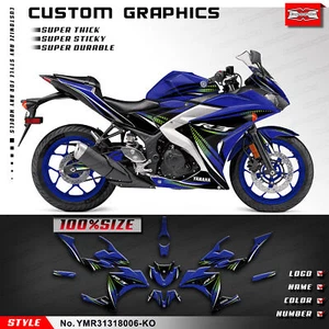Kungfu Graphics Decal Sticker for Yamaha YZF-R3 2013 2014 2015 2016 2017 2018 - Foto 1 di 8