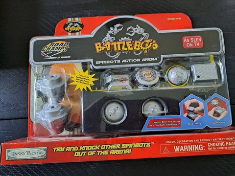 Battlebots Battle Bots Spinbots Action Arena Road Champs Jakks Pacific NEW 2001 Cover