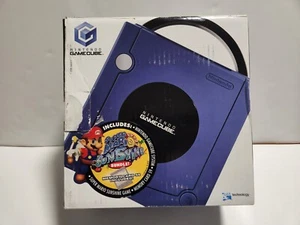 Indigo Purple Nintendo GameCube Super Mario Sunshine Bundle Console Box ONLY - Picture 1 of 9