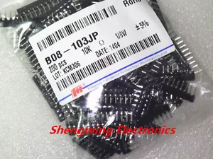 20 pz B08-103j 8b103j 10k Ohm Pitch 2,54 mm array di rete resistore 8 pin - Foto 1 di 1