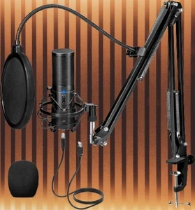 USB Gaming Microphone PC Streaming Mic Kit for PS4/5/Discord/Twitch Condenser - Picture 1 of 1