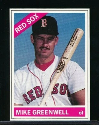 1991 B.B. REVISTA DE TARJETAS RÉPLICA #60 MIKE GREENWELL corte a mano graduable como nuevo o apuesta Foto 1 de 2