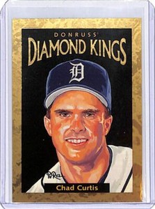 1996 Donruss Diamond Kings #DK-18 Chad Curtis Detroit Tigers Baseball Card 22790