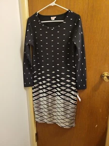 Lularoe Debbie Women's medium M Black Dress Brand New Nwt Sheath Blemish - Picture 1 of 20