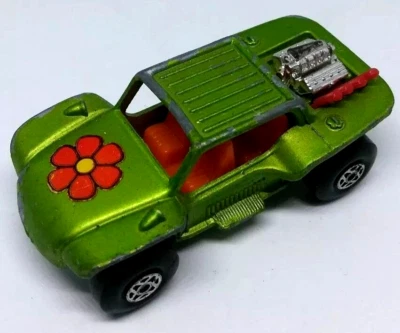 ОРИГИНАЛЬНЫЙ ВИНТАЖНЫЙ АВТОМОБИЛЬ 1971 BAJA BUGGY MATCHBOX NO 13 ЗЕЛЕНЫЙ ЦВЕТОК БЕСПЛАТНАЯ ДОСТАВКА - Изображение 1 из 4