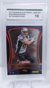 2012 Panini Black Friday Rob Gronkwoski Thanksgiving #5 Gem Mint 10 - Picture 1 of 2