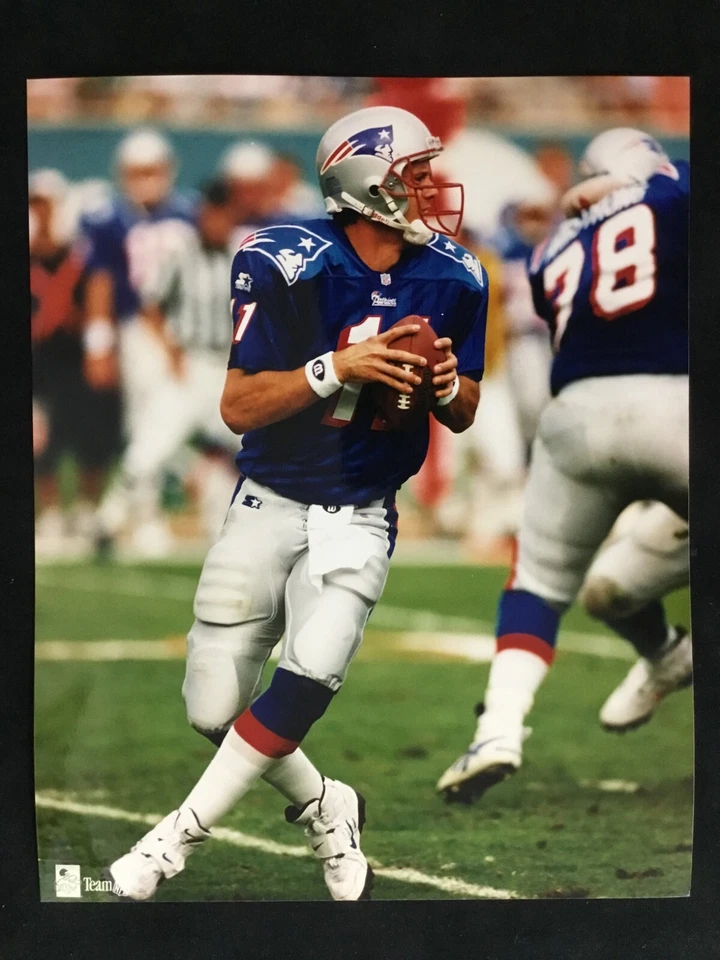 Drew Bledsoe No. 11 New England Patriots Fútbol 8x10 Color Foto I Foto 1 de 1