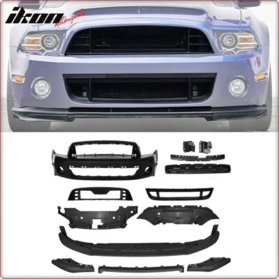 SATZ KOMPLETT STOßSTANGE VORNE FÜR FORD MUSTANG 2010 - 2014 GT500 STIL - Bild 1 von 4