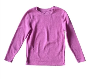 CuddI Duds Pink Long Sleeve Fleece Layering Top Girls Size Medium - Picture 1 of 4