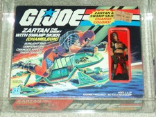 Vintage GI JOE 1984 CAS/AFA 80 ZARTAN & Swamp Skier ARAH HASBRO Series 3 BOXED!!