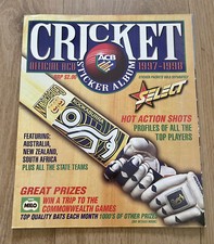 1997-98 Select ACB Cricket Sticker Album 🏏 Includes Various Stickers