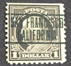 US Stamps Collection One Dollar  Franklin   Used stamp Top side non per.  f vf .