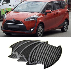 Carbon texture Side Door Handle Bowl Stickers 4PCS For For TOYOTA 5DR Sienta - Picture 1 of 8