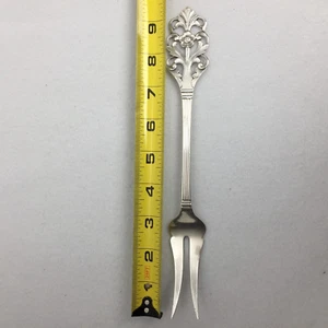 Viking Rose Serving Fork Th Marthinsen 830 Silver Norway - Picture 1 of 8