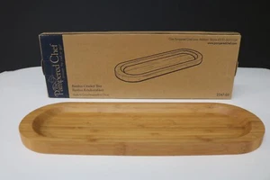 PAMPERED CHEF Bamboo Cracker Tray #2247 - Cheese Snacks Keys Money NIB - Picture 1 of 8