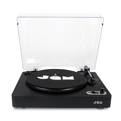 Jam Spun Out Bluetooth Vinyl LP Record Player Turntable 3 Speed Portable Black - Image 1 of 4