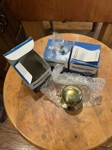 3 Surelock DummyKnobs - Bright Brass 400-WAT-3-NEW In Box - Picture 1 of 4