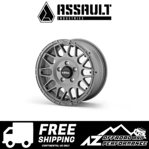 Assault Industries Hellfire 15" Wheel w/ Innerlock 5x4.5 - Gray Titanium - 15x7 - Picture 1 of 6