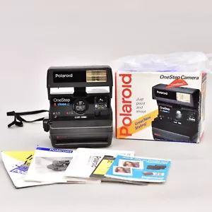 🔥 NICE POLAROID 600 ONESTEP CLOSE-UP BLACK INSTANT CAMERA WITH BOX - Picture 1 of 10