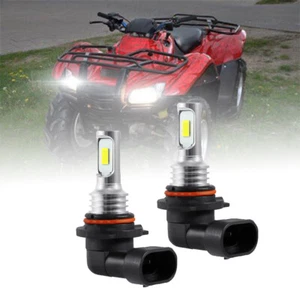 For Honda Rancher 420 2007-2016 2017 ATV 2x LED Headlight Kit Bulbs 6000K White - Picture 1 of 9