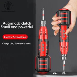 Mini Electric Screwdriver & Bits set Handheld Cordless Rechargeable Screwdriver - Picture 1 of 21