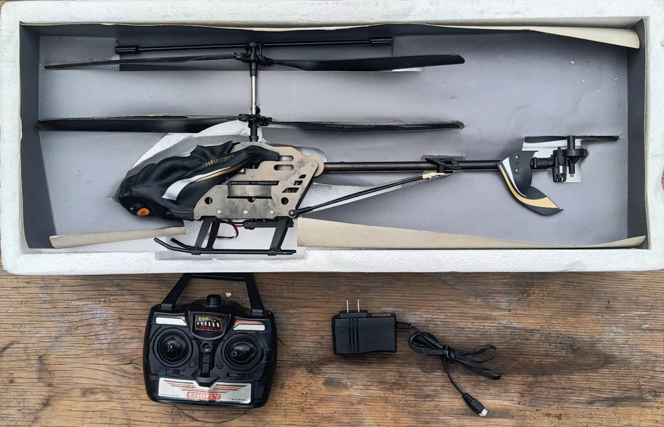 EGOFLY HAWKSPY Radio Control Channel Helicopter Metal Series LT-711 - Image 1 of 4