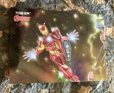 2022 Fleer Ultra Avengers Puzzle Piece Iron Man 4 of 9 Card - Image 1 of 2