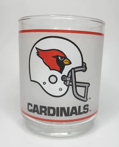1970s St Louis Cardinals Football Helmet Frosted Glass Mobil Gas Give Away NFL Cover