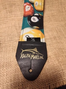 Correa para guitarra de billar multicolor de diseñador LM Ralph Marlin de 3" longitud máxima 62" - Imagen 1 de 9