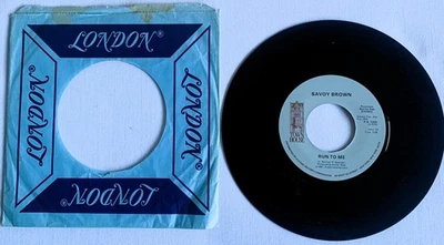 SAVOY BROWN-RUN TO ME-7" VINYL PROMO-(Rock) - Image 1 of 2
