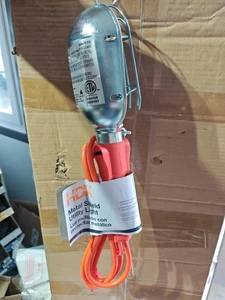HDX Trouble Light Utility Lighting 6' Cord Grounded, On/Off Switch Metal Guard - Picture 1 of 3