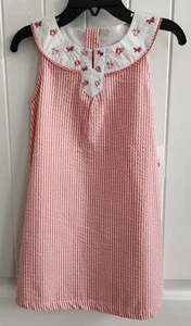 New Crown & Ivy Kids Seersucker Dress Sz 4 - Picture 1 of 6