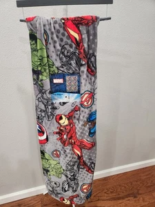 MARVEL PLUSH BLANKET CAPTAIN AMERICA AVENGERS PLUSH BLANKET 60in x 90in NWT LONG - Picture 1 of 4