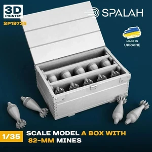 Box with 82-mm mines Scale Model Kit 1:35 Spalah SP19735 - Picture 1 of 1